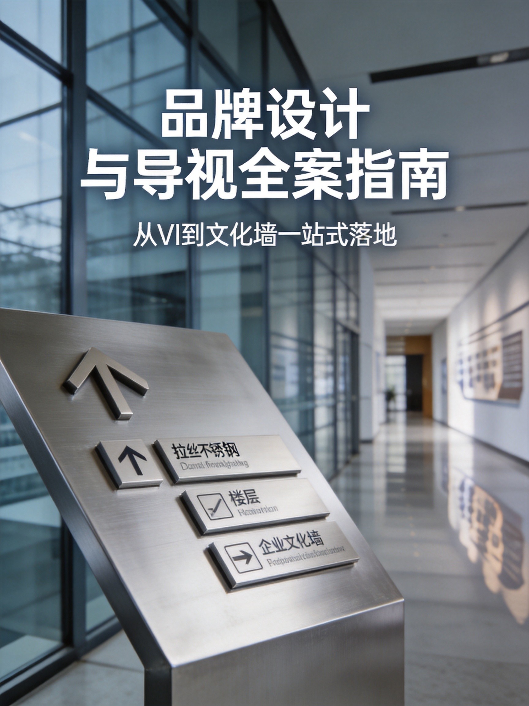 企业导视系统和文化墙设计谁能一站式承接